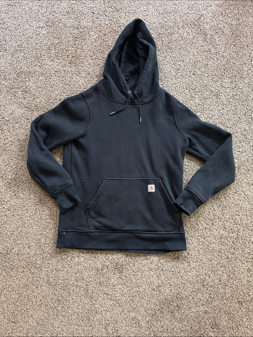 Carhartt Black Pullover Hooded Sweatshirt